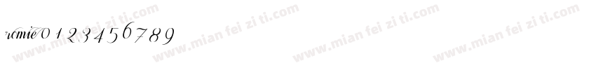 romie 0 1 2 3 4 5 6 7 8 9字体转换